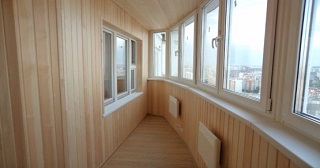 Внутренняя отделка лоджии Вятские Поляны, цена от 204 руб. м2